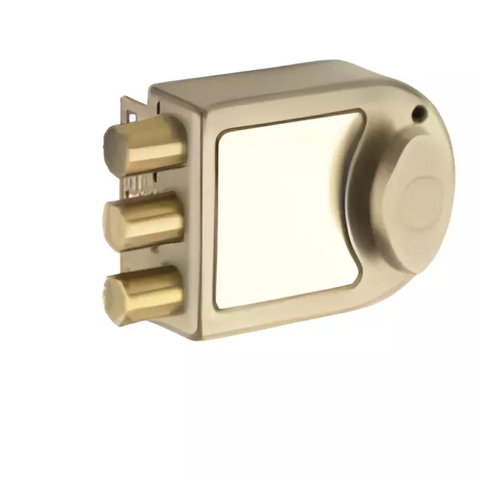 Jainson Locks Protec Armor X3 Ultra + Led 4 Keys Matt Antique Finish, 326