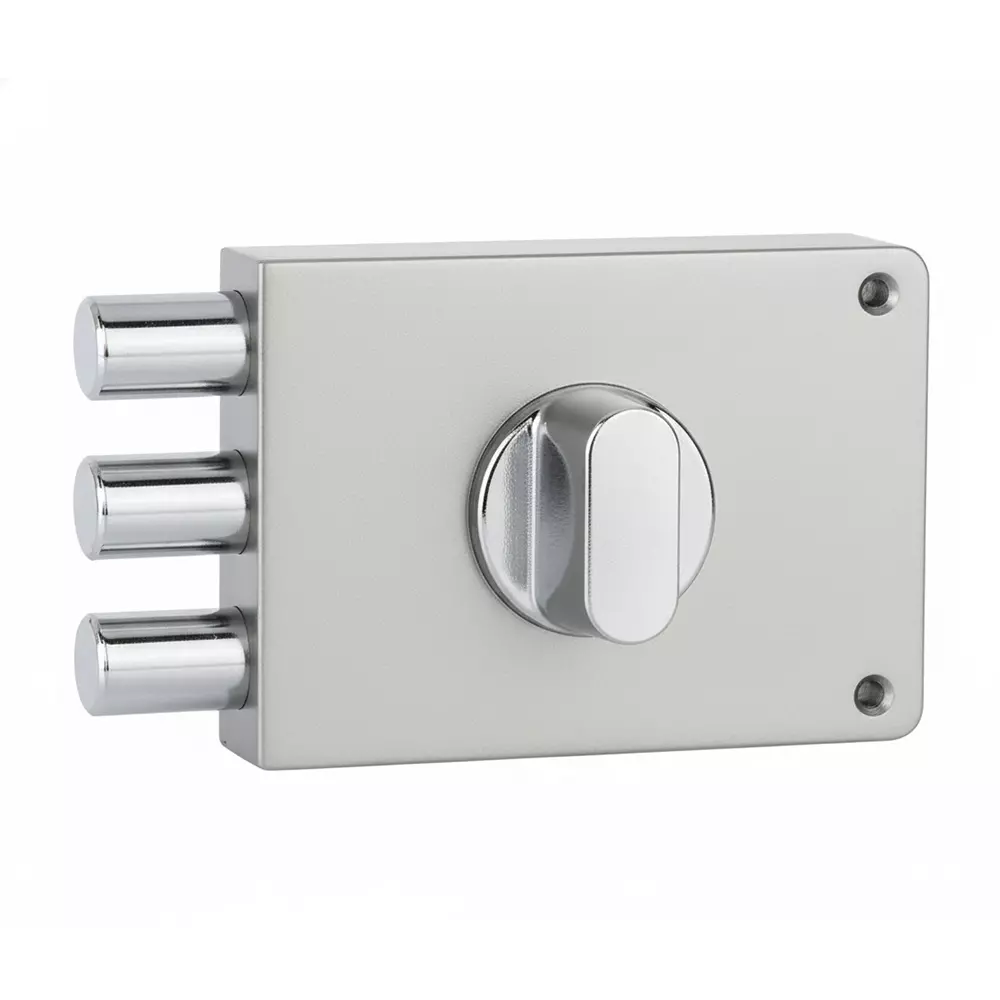 Yale YE Rim Lock with 3 Deadbolts 4 Dimple Keys Ivory Finish, YE-MDL-3B-TT-DK-IN
