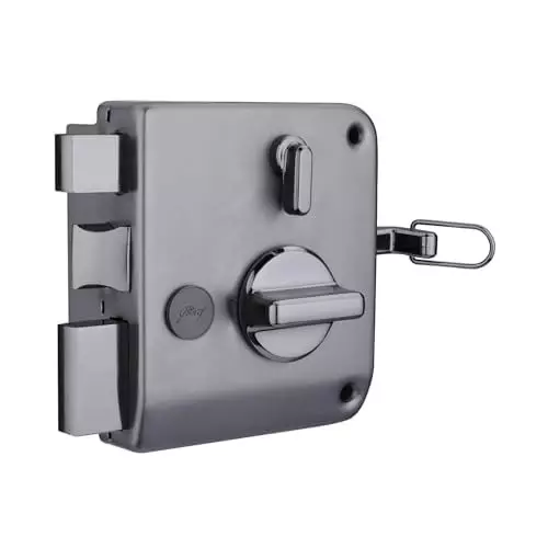 Godrej Latchbolt (Outside Opening) Tribolt Ultra XL+ Matte Black Nickel Finish, 6948