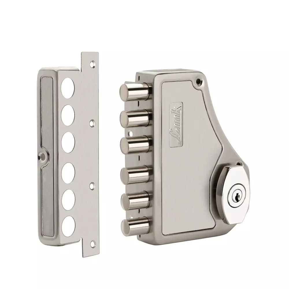 Link Voltstorm Dead Bolt Hi-Tech Keys Both Side Key Stainless Steel Finish