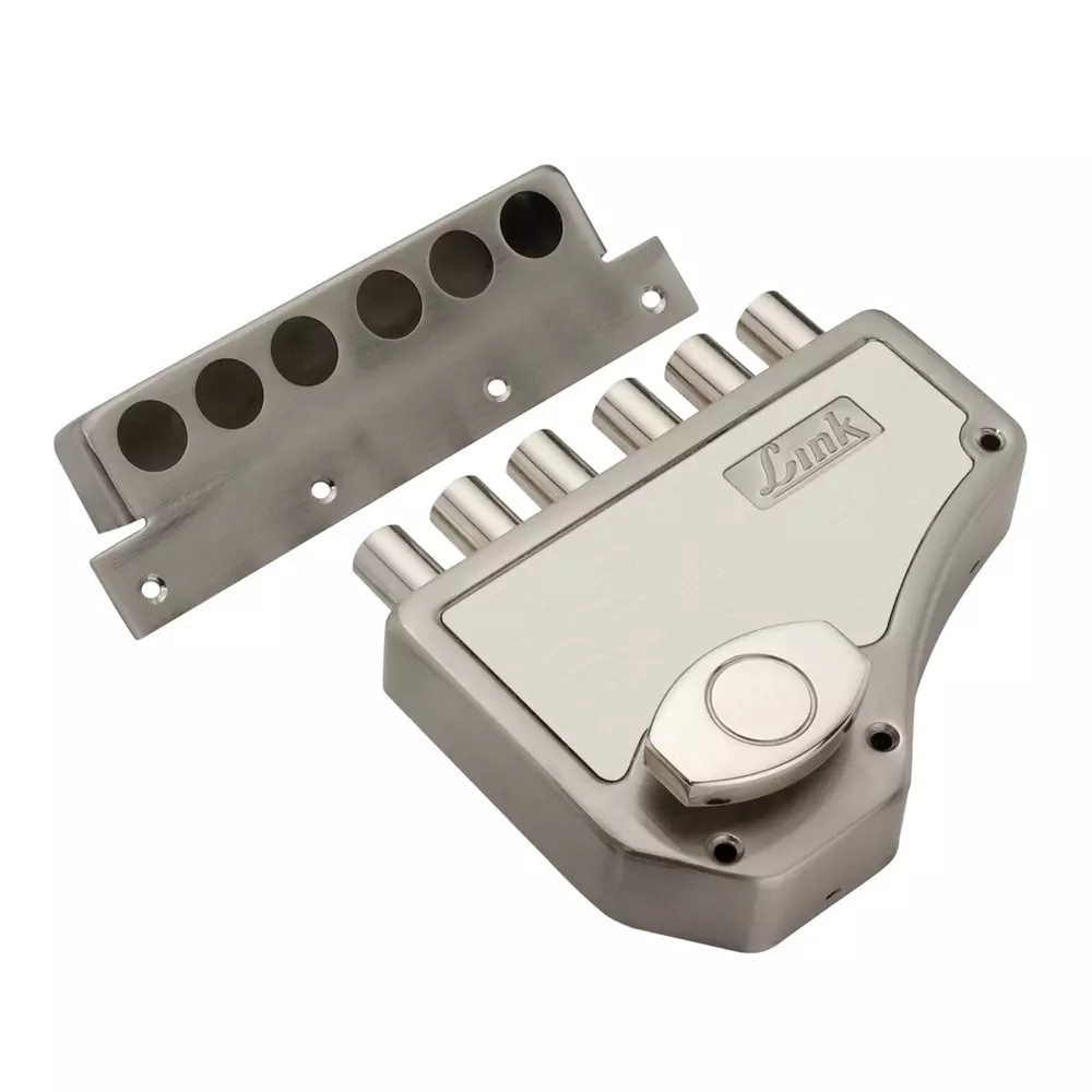 Link Voltstorm Dead Bolt Hi-Tech Keys One Side Key Stainless Steel Finish