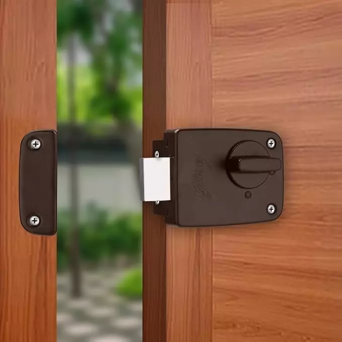 Godrej Reversible Pin Cylinder 1CK Deadbolt Deadbolt Compact Textured Black Finish, 7309