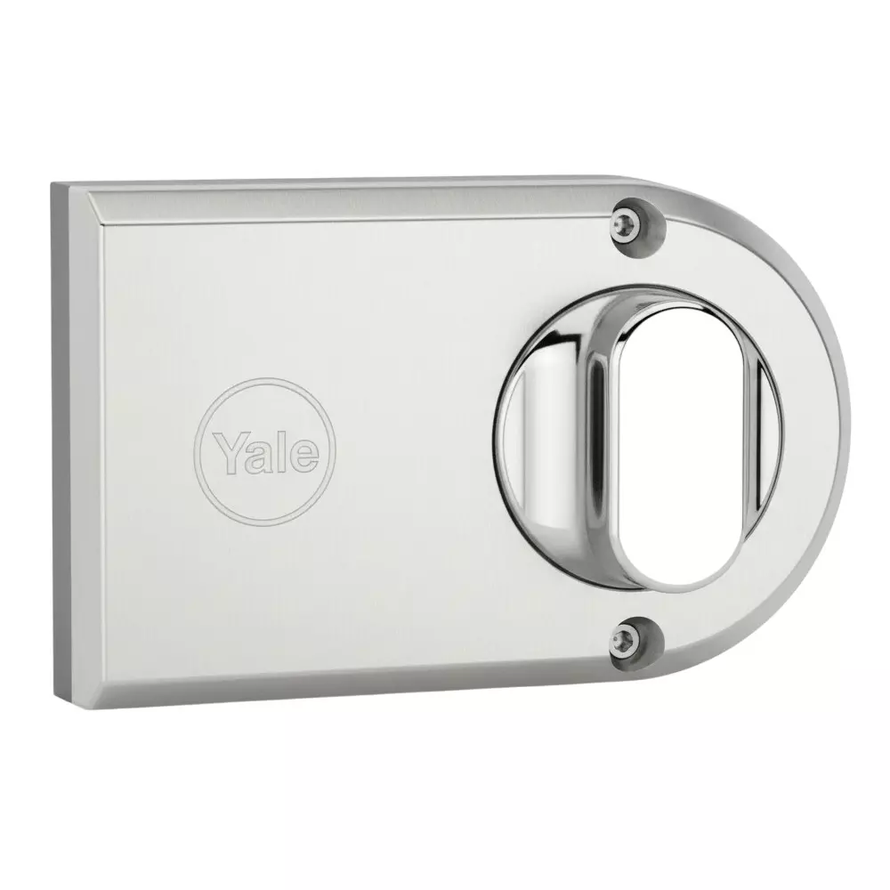 Yale Vertical Bolt Rim Lock One Side Knob 4 Dimple keys Silver Colour Coated, VBKA 100 TTDK (SIL)