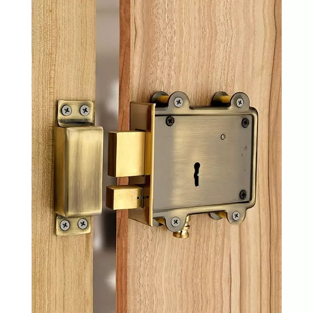 dm-locks-125-mm-8-lever-iron-main-gate-door-lock-double-antique-action-finish-mdl-6002