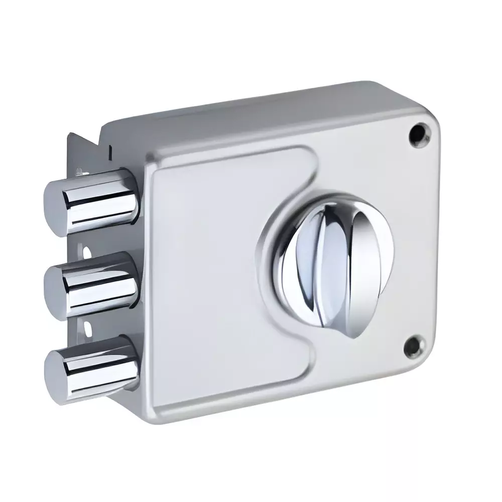 Jainson Locks Protec Tri-Lock Ultra 4 Keys Nickle Silver Finish, 320