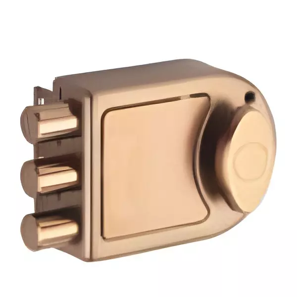 Jainson Locks Protec Armor X3 Ultra + Led 4 Keys Matt Rose Gold Finish, 328