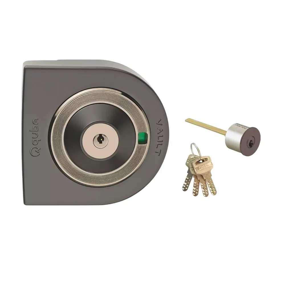 Quba Vault Vertibolt Lock- Both Side Key With Dimple Key JBM Finish, Q 231