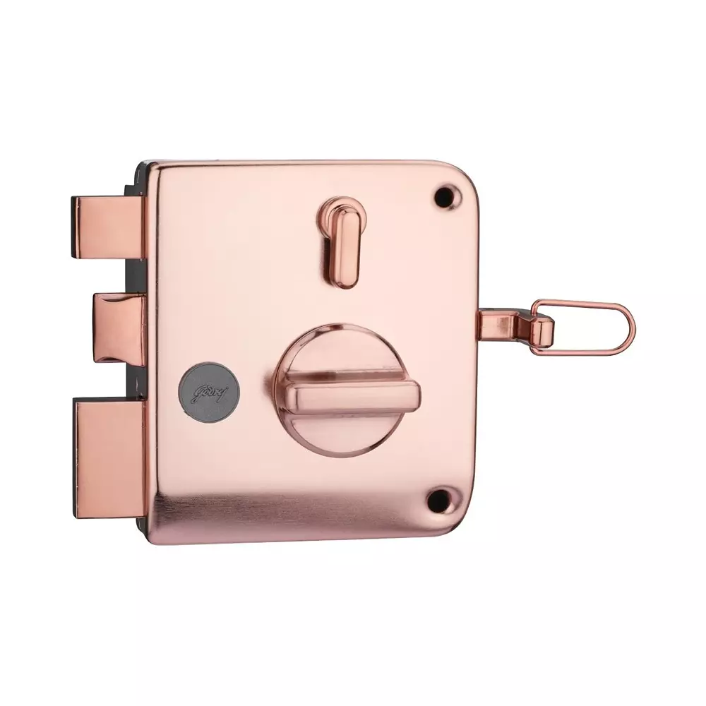 Godrej 2C Deadbolt (With Privacy) Tribolt Ultra XL+ Rose Gold Finish, 6615
