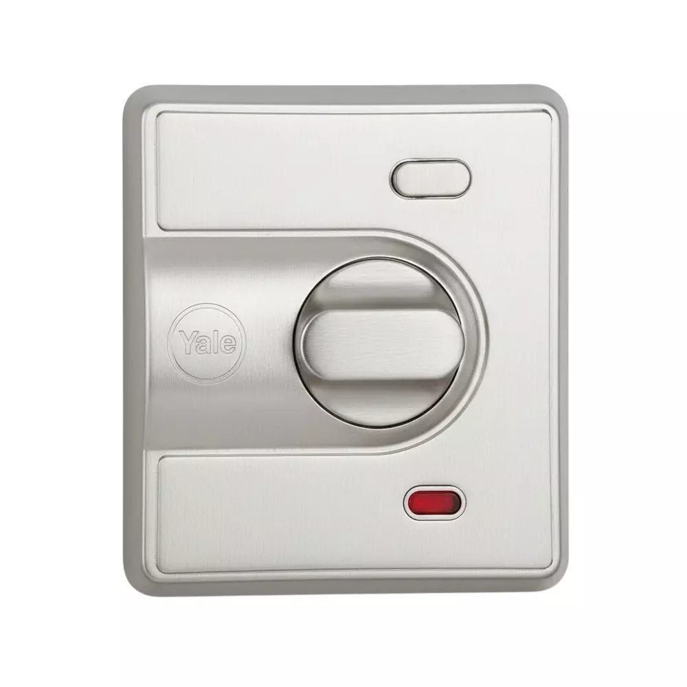 Yale Cinco Vertibolt Guard Rim Lock 14 Pin Thumbturn with Key Silver Colour Coated, CVB-500(SIL)-TT