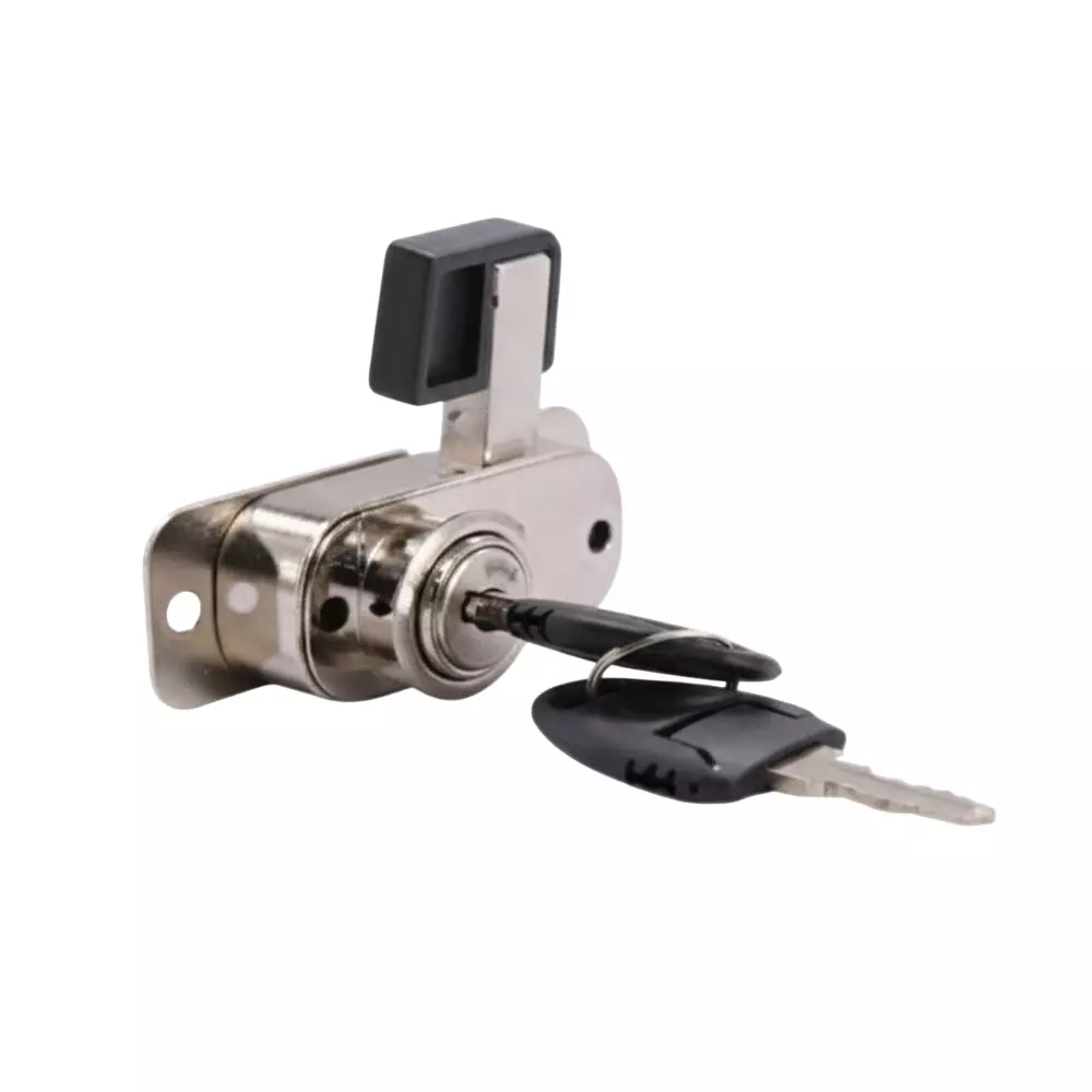 Ebco Premium Sliding Wardrobe Lock Nickel Plated Finish and Size 35 mm, P-WLS1-35