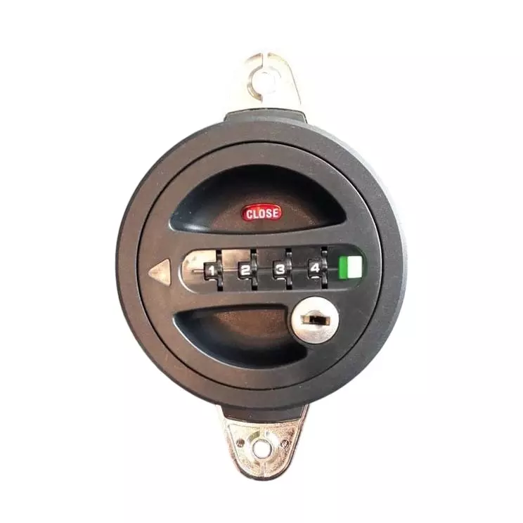 Ebco 4 Digit Combination Lock 2 Point Swing (With Rod) Black Finish for 16-20 mm Door Thickness, P-CLWL2S-20