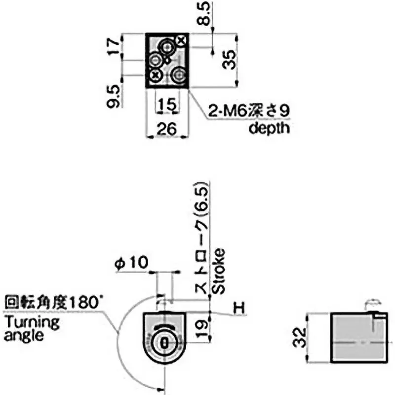 TAKIGEN Lock Bolt Zinc Alloy Chrome Plating with Cylinder, C-65-A-2(#R0220)-picture-18