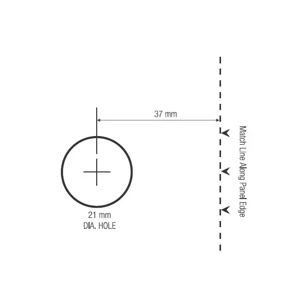Ebco Securite Cupboard Lock with Dimple Keys Brushed Steel Finish and Size 32 mm, P-SRC-32D