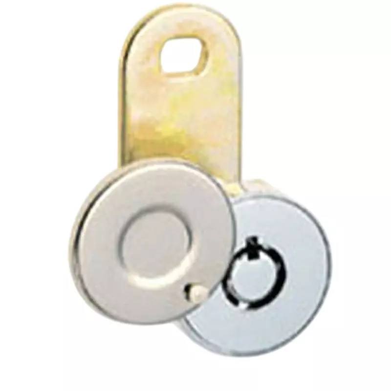 TAKIGEN Coin Lock Chrome Plating with Cap, C-880-2(#TB7000)