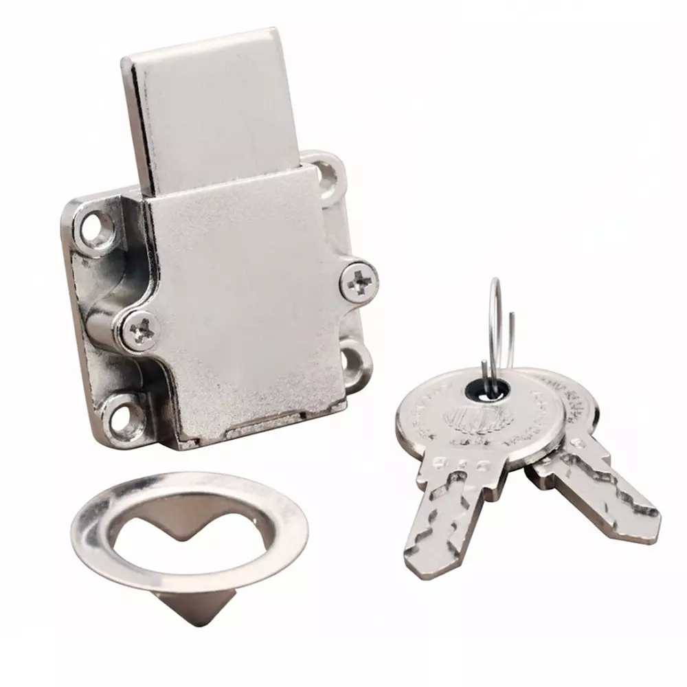 Harrison MPL Series Multi Purpose Lock 20 mm Stainless Steel SS Finish with 2 Keys, 0639
