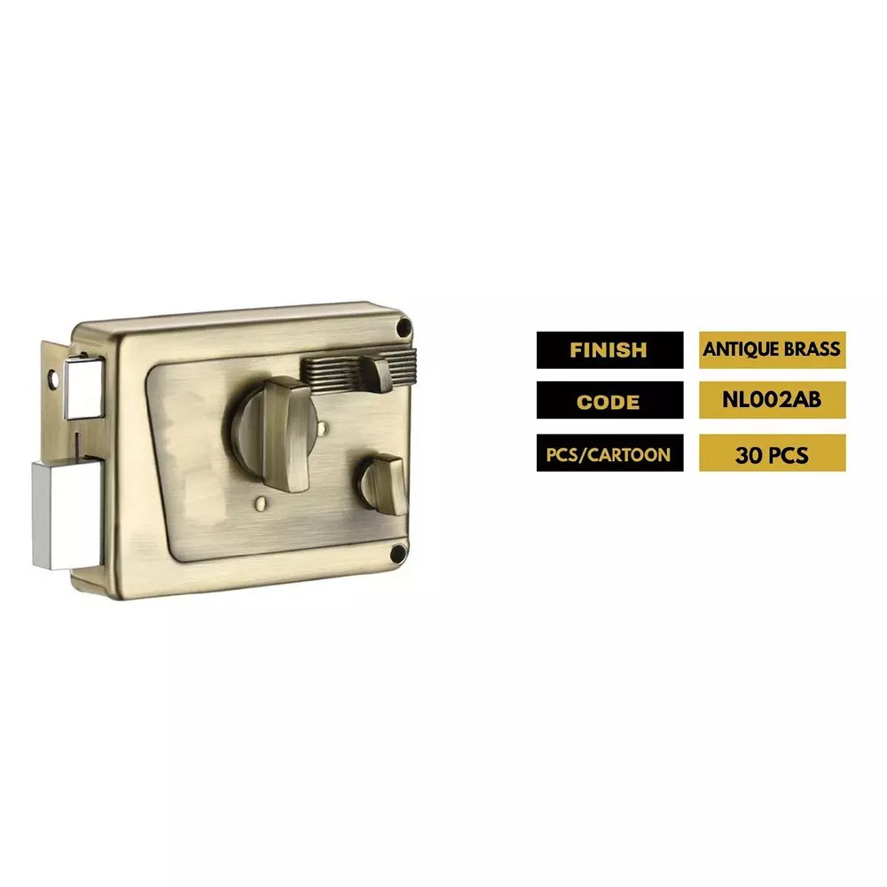 contesa-night-latch-lock-antique-brass-finish-metal-body-manual-operated-for-residential-security-doors-nl002ab