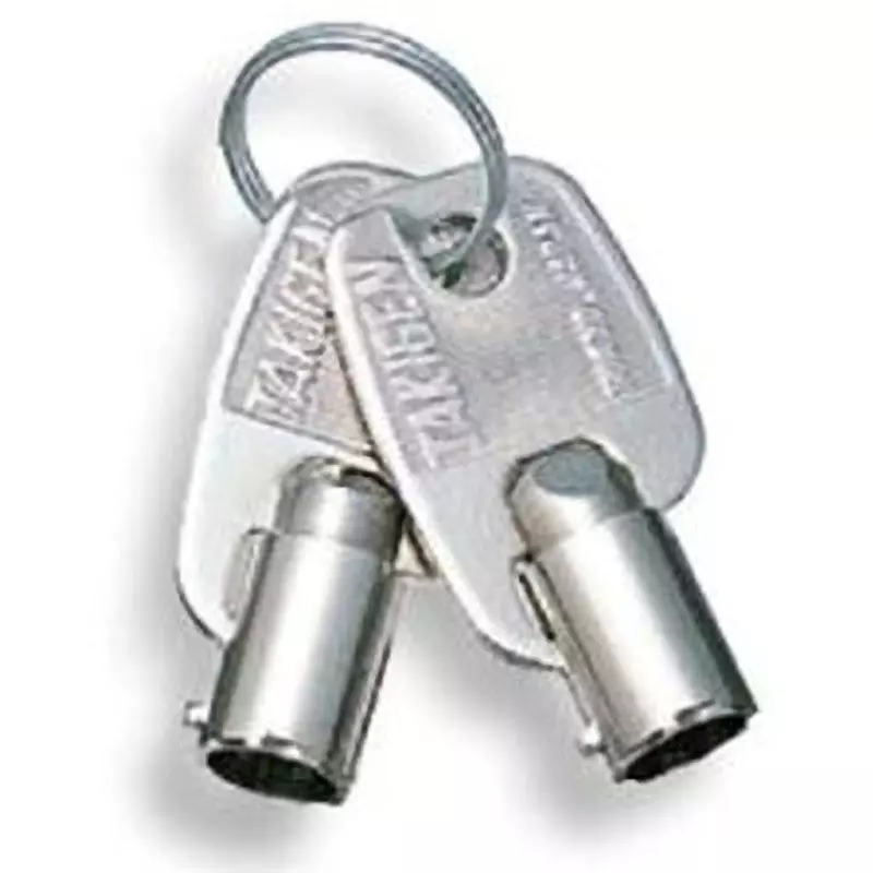 TAKIGEN Coin Lock Chrome Plating 33.7x17.4x6.3 mm (L1xL2xL3), C-88-1(#K6510)