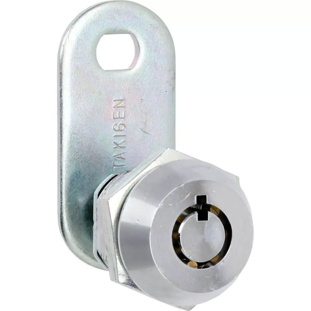 TAKIGEN Coin Lock Chrome Plating 33.7x17.4x6.3 mm (L1xL2xL3), C-88-1(#K6510)