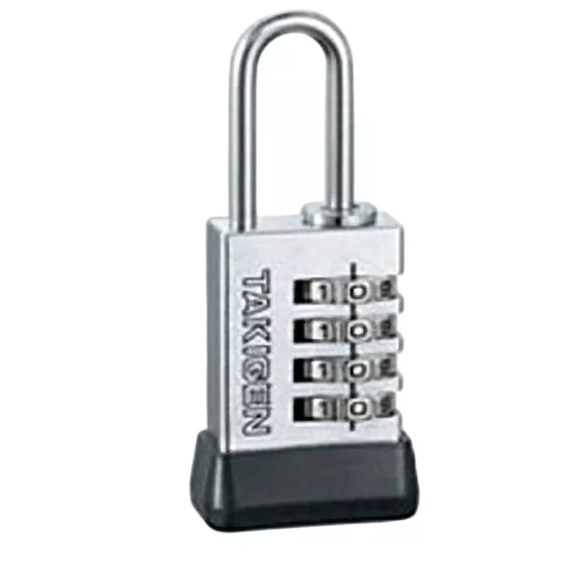 TAKIGEN Dial Padlock Satin Chrome Plating 60 g, C-555N-DL-20