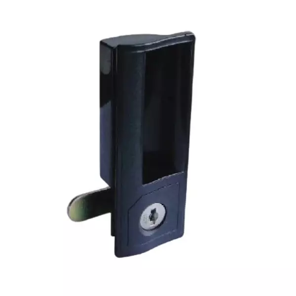 Ebco Secutek Steel Cabinet Lock cum Handle Without Handle Set Black Finish for Metal Thickness 0.62 to 0.9 mm, P-SL1