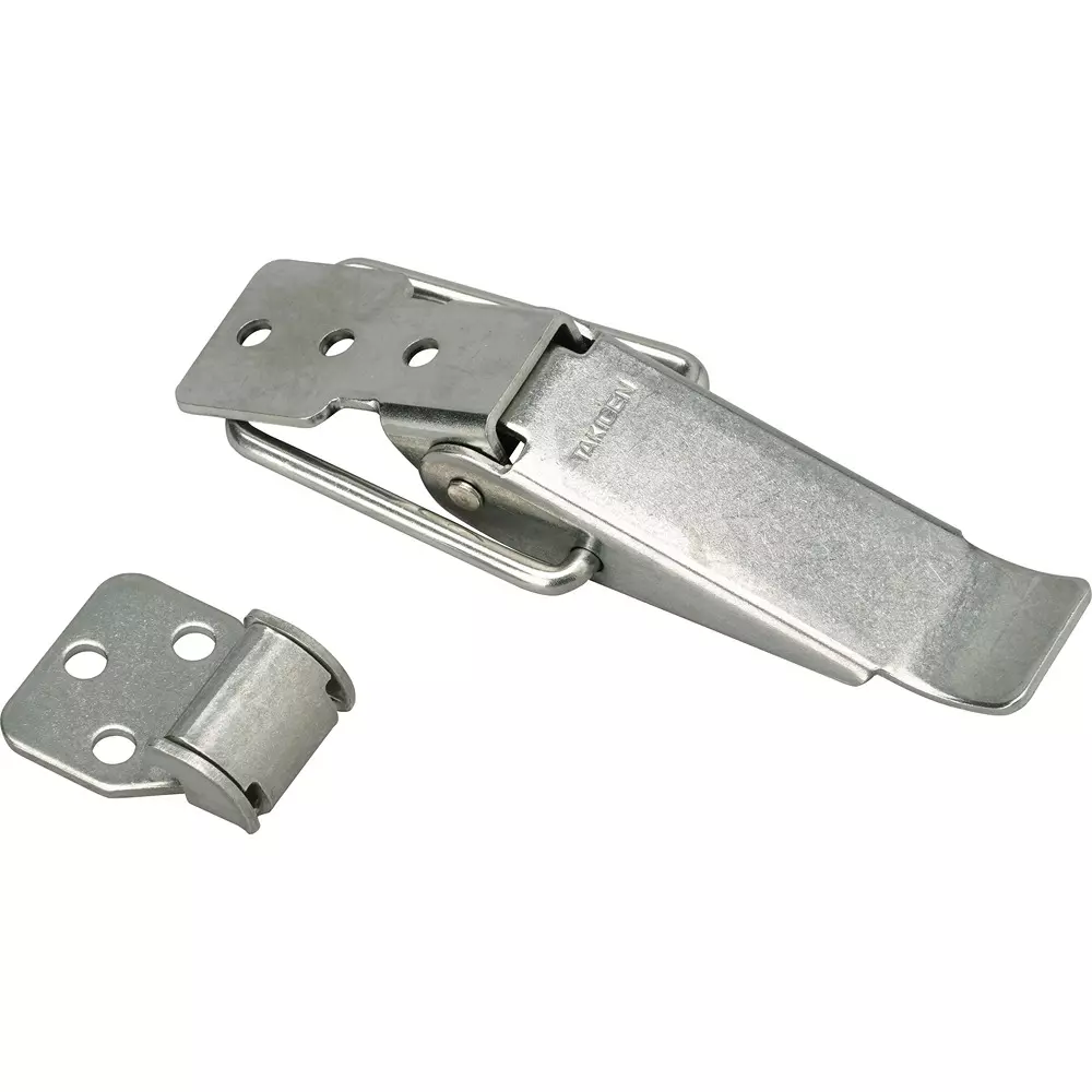 TAKIGEN Stainless Steel Latch Snap Lock Gloss Barrel Polishing, C-1173-2