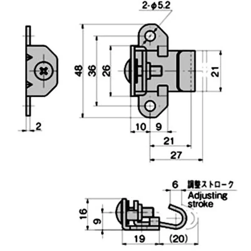 takigen-stainless-snap-lock-adjustment-bracket-61126372
