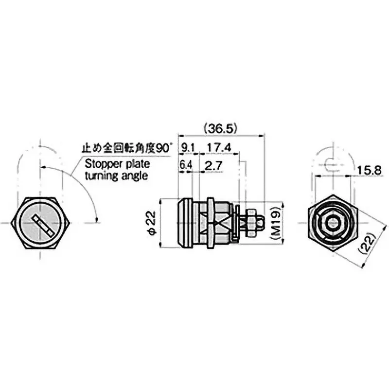 TAKIGEN Personal Coin Lock Chrome Plating, C-288-Y Different Key