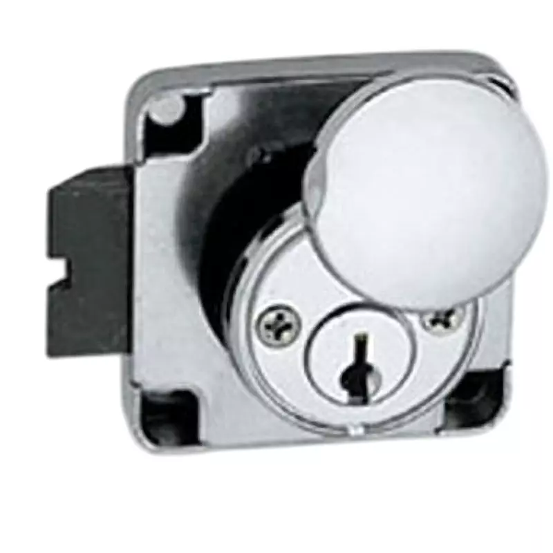 TAKIGEN Latch Lock with Cylinder (with Cap), C-332-1(#300)