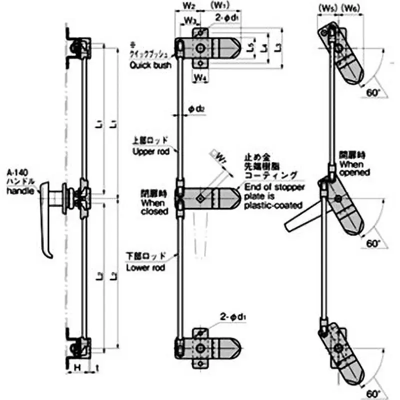 TAKIGEN Stopper 3 Point Lock, AC-25-SA-1