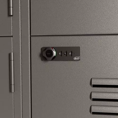 Ebco 3 Digit Combination Lock Wood Type Left Black Finish for 16-20 mm Door Thickness, P-CLW3-18L-BL