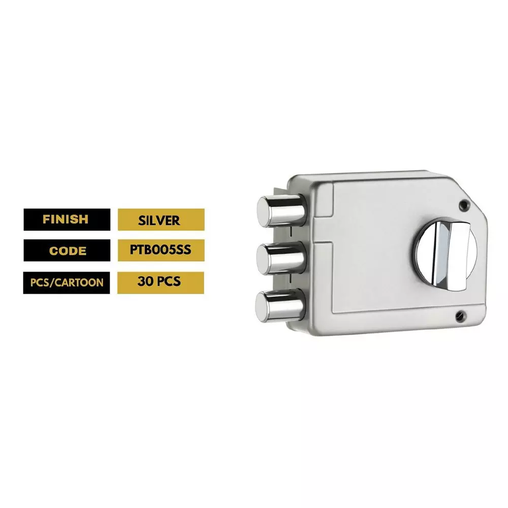 contesa-tribolt-lock-silver-finish-metal-body-manual-operated-for-residential-security-doors-ptb005ss
