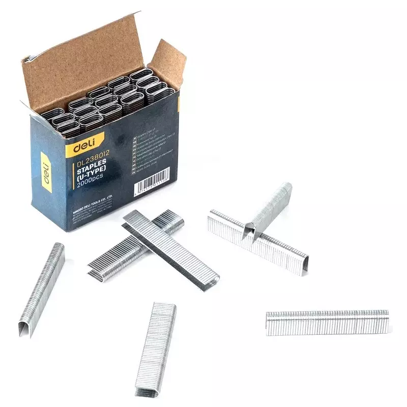 DELI U Nail 12 mm Length, 1.2 mm Width, 6.3 mm Head, EDL238012