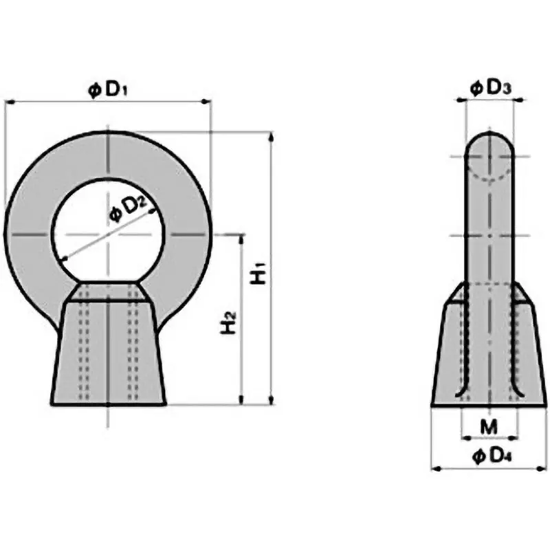 TAKIGEN Stainless Steel Eye Nut, B-1132-10