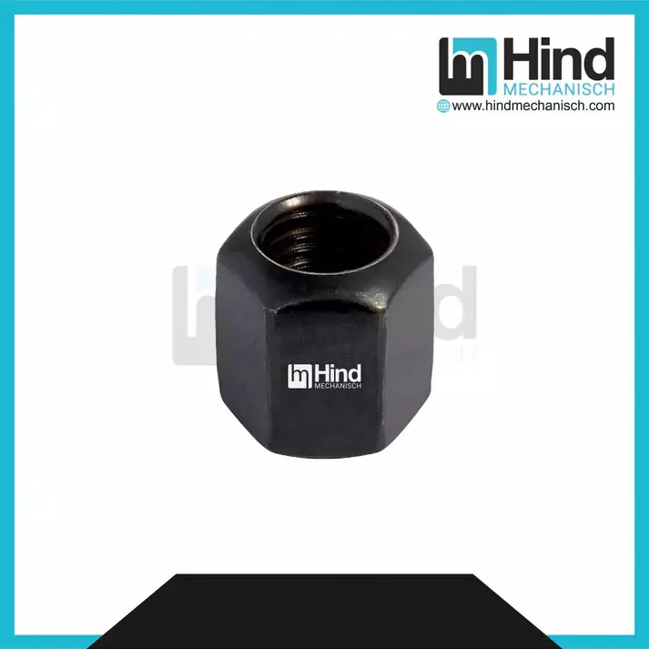 HINDMECHANISCH M24 Carbon Steel Hex Nut, HM-HN24 (Pack of 10)