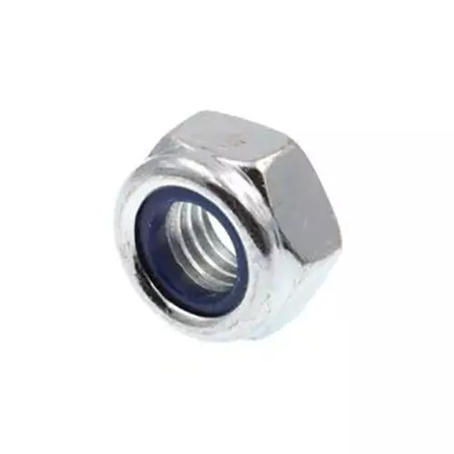 GENERIC 10 mm Hex Lock Nuts Stainless Steel Nylon Collar (Pack of 25 Pcs)
