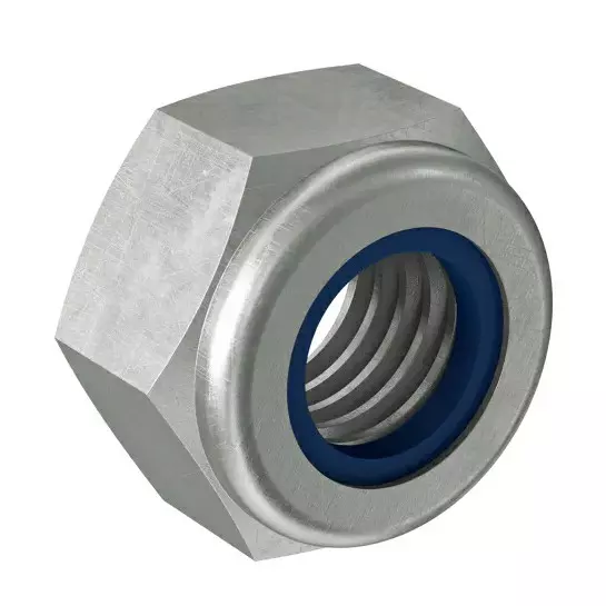 Tanish Enterprises Stainless Steel Lock Nut SS 202 Grade As Per DIN 933/ IS 1363 and M10 Diameter (Pack of 100)