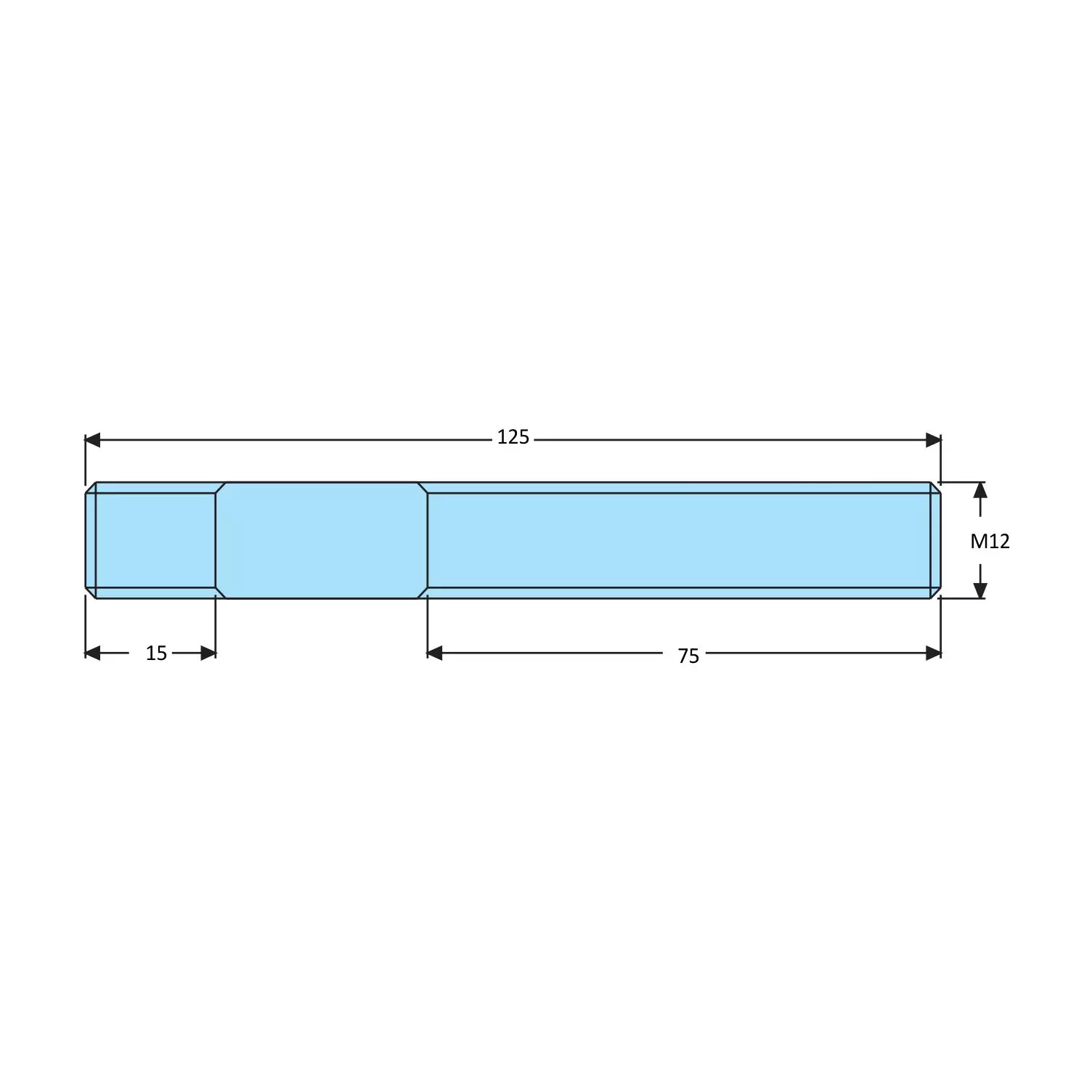 STEEL-SMITH Studs for T-Nuts DCS-12125