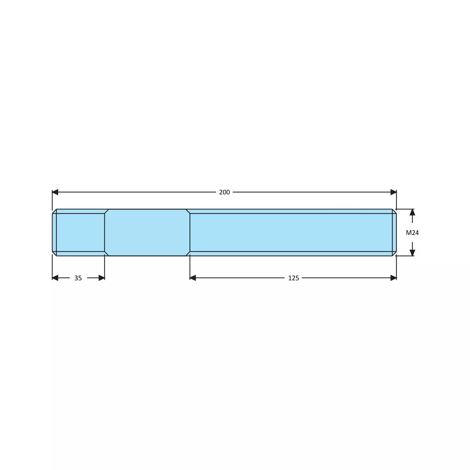 STEEL-SMITH Studs for T-Nuts DCS-24200