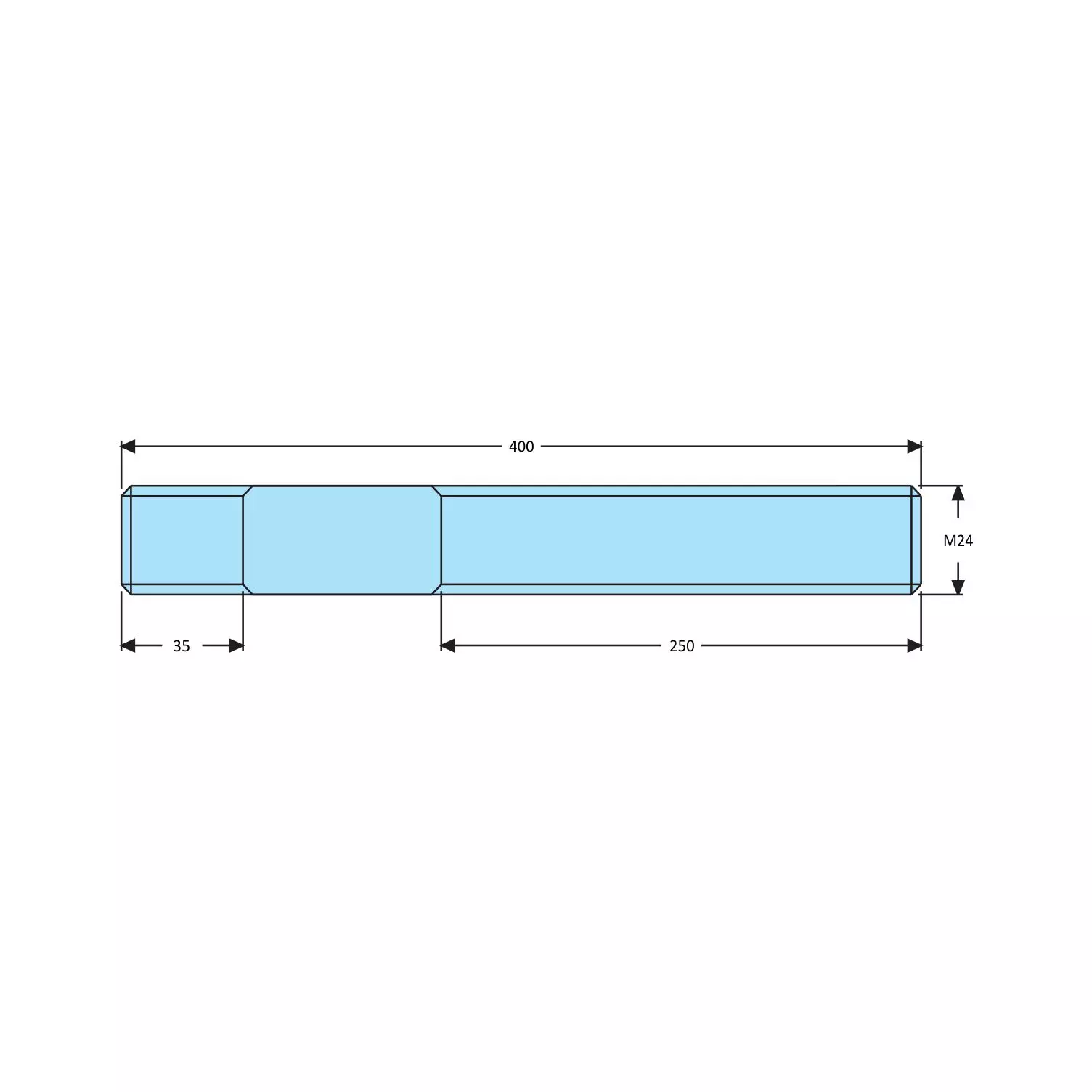 STEEL-SMITH Studs for T-Nuts DCS-24400