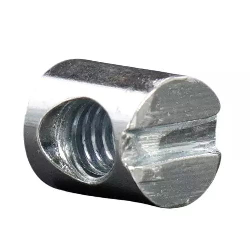 Ebco Barrel Nut Zinc White Finish, Size M6 x 12 mm for Assembling Furniture, BN612-I (Pack of 500)