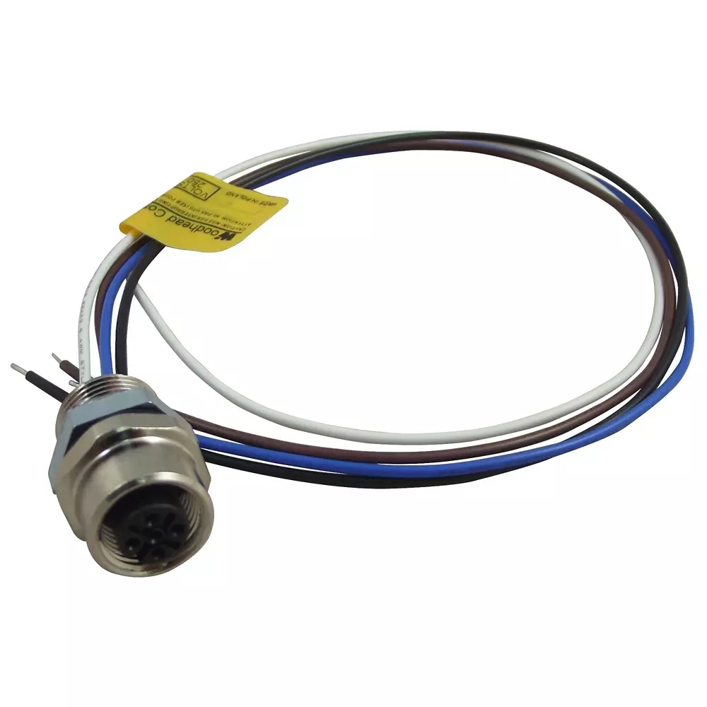 Molex Socket 4 Contacts IP67 IP Rating Panel Mount Receptacle Circular Connector Shell Style, 8R4E30E03C3003