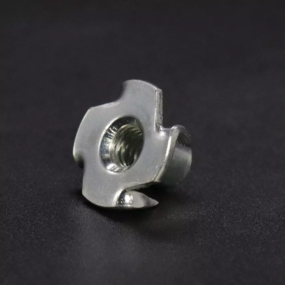 Ebco Cross Nut Zinc White Finish, Size M6 x 10 mm for Joining Furniture, CN610-I (Pack of 500)