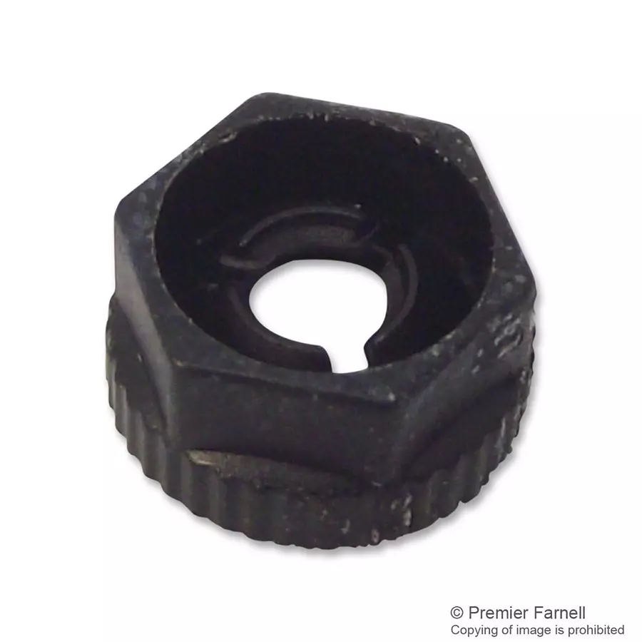 TR FASTENINGS CLICK NUT, M3, NYLON 6.6, BLACK, PK100, TRKNF 30 M3 (Pack of 100 Pcs)