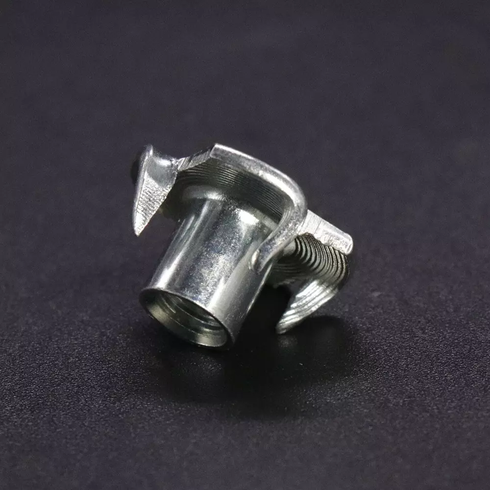 Ebco Cross Nut Zinc White Finish, Size M8 x 10 mm for Joining Furniture, CN810-I (Pack of 500)