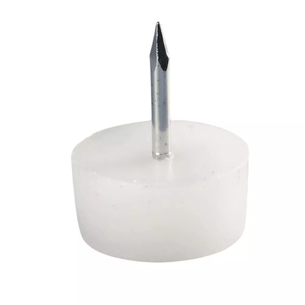 Ebco Plinth Pin White Finish, Size 15x8 mm Ideal for 16 mm & Above Board Thickness, PP15 (Pack of 500)