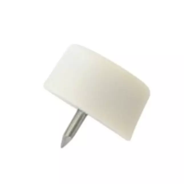Ebco Plinth Pin White Finish, Depth 15 mm x Height 8 mm x Nail 6 mm, PP156 (Pack of 500)