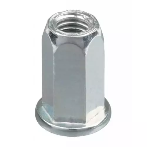 GENERIC 6x15 mm Hex Blind Rivet Insert Nut Full Body Alloy Steel (Pack of 100 Pcs)