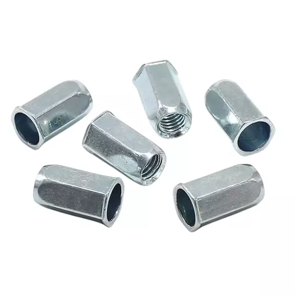 GENERIC 6x15 mm Hex Blind Rivet Insert Nut Full Body Alloy Steel (Pack of 25 Pcs)
