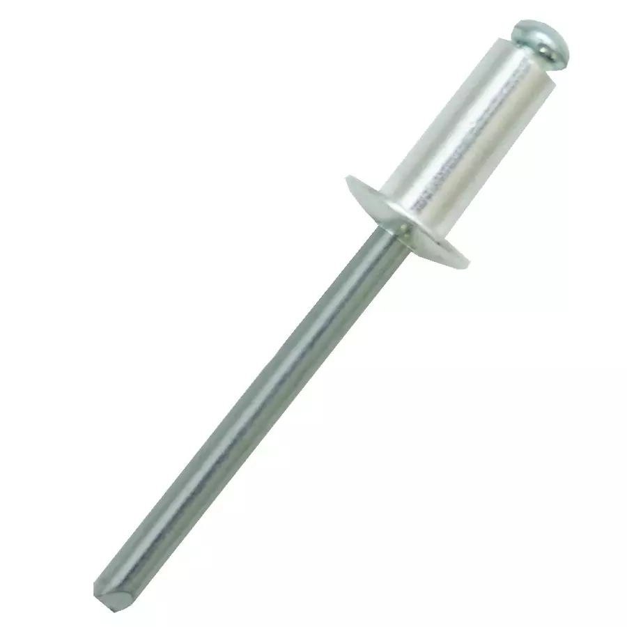 RS PRO Rivet Aluminium Plain Dome 3.3 mm 3.2 mm Steel, 2231103 (Pack of 100)