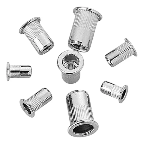 GENERIC M6 Blind Rivet Nut Insert Carbon Steel for Elevators Automobile Switches (Pack of 50 Pcs)